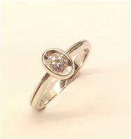 Anneau MONILE Femme in Platine Diamante 0.23 Ct ANM1852-14 - ANM1852-14